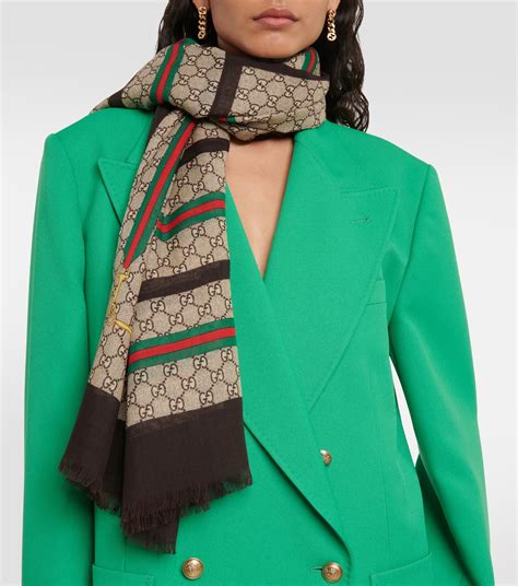 gucci personalised scarf|gucci scarf female.